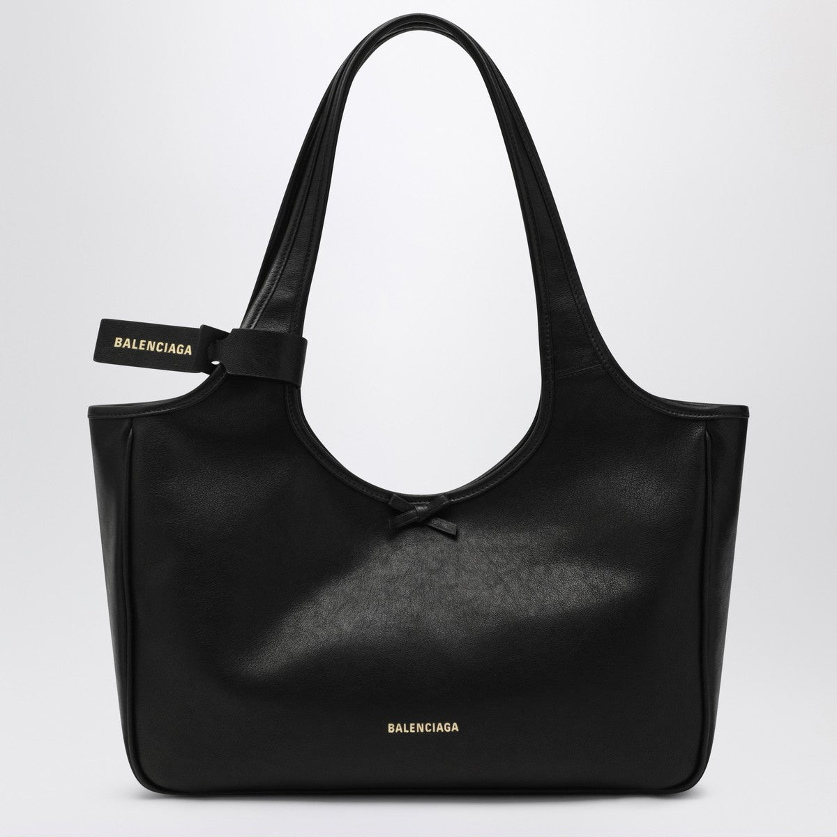 Balenciaga Laundrette East-West black leather tote bag